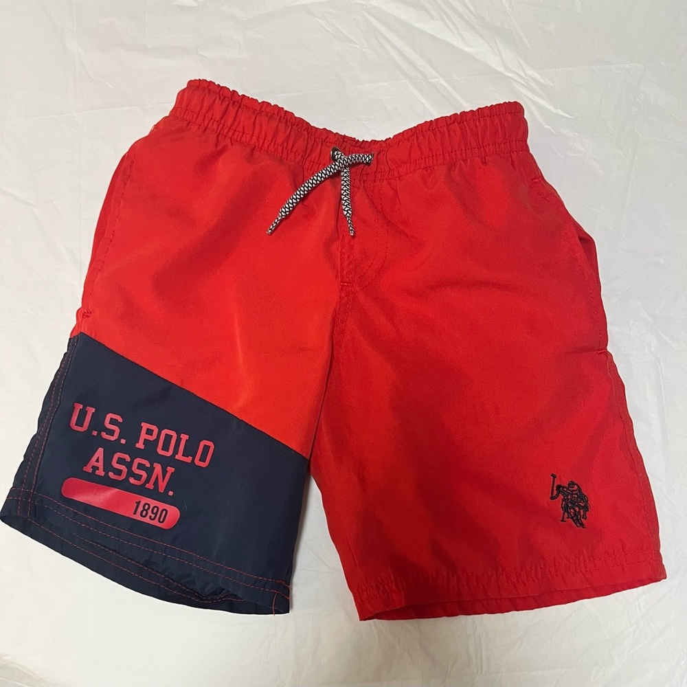 U.S. Polo Assn. Boys Swim Shorts swim trunks Size S (6-7) toddlers
Gently used